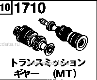 1710A - Transmission gear (mt 5-speed) (2wd)