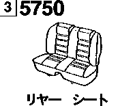 5750 - Rear seat (2wd)