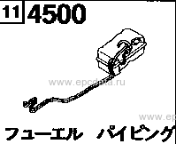 4500 - Fuel piping (gasoline)(wagon & van)(single tire) 