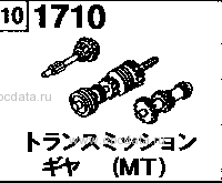 1710B - Manual transmission gear (diesel >3000cc)