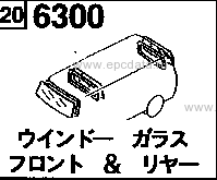 6300A - Front & rear window glass (truck)