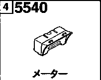 5540D - Meter (digital type)(1800cc 2wd)