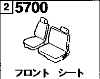 5700A - Front seat (truck)