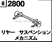 2800 - Rear suspension mechanism (2wd)