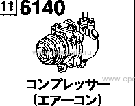 6140A - Air conditioner compressor (gasoline)(option)