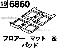 6860A - Floor mat & pad (wagon)