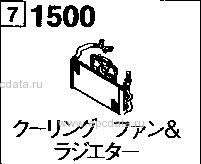 1500A - Radiator & cooling fan (at)