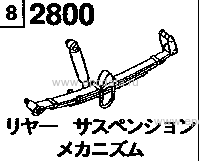 2800 - Rear suspension mechanism (van)