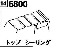6800 - Top ceiling (van)(steel roof)