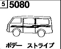 5080 - Body stripe (van)(pe,ps,py,pz,px & rz)