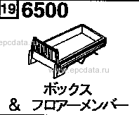 6500A - Box & floor member (truck)(2wd)