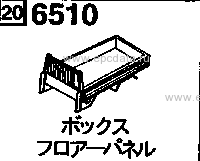 6510 - Box (floor panel) (truck)(kc,kl,ku,td & wx)
