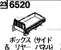 6520 - Box (side & rear door) (truck)(ku,ku- farm truck & ku-special)