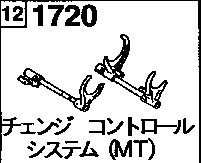 1720 - Change control system (mt) (2wd)(non-turbo)