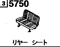 5750 - Rear seat (fm,fm-x,fm-t,rr-popper,rr-t,rr-l,rr-tl,fm-g,fm-tx & fm-g-ltd)