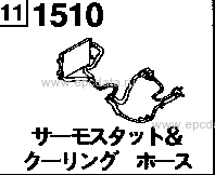 1510 - Cooling system (thermostat & hose)
