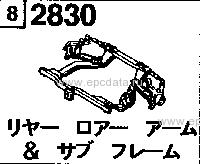 2830 - Rear lower arm & subframe 