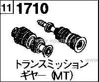 1710 - Transmission gear (mt)