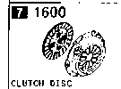 1600A - Clutch disc & cover (gasoline)