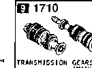1710A - Manual transmission gears (1800cc)