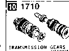 1710B - Manual transmission gears (2000cc)