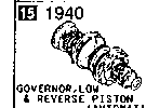 1940A - Automatic transmission governor, low & reverse piston