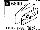 5840A - Front door trims & related parts