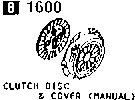 1600B - Clutch disc & cover