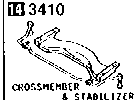 3410A - Crossmember & stabilizer