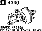 4340B - Brake master cylinder & power brake