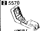5570A - Console (manual transmission)