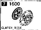 1600 - Clutch disc & cover