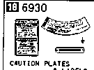 6930 - Caution plates & labels