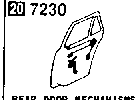 7230 - Rear door mechanisms