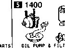 1400 - Oil pump & filter