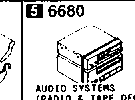 6680 - Audio systems (radio & tape deck)