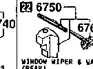 6750 - Window wiper & washer (rear)