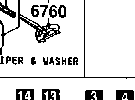 6760 - Window wiper motor components (rear)