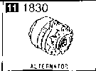 1830A - Alternator (2000cc)