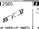 2505A - Rear propeller shaft (4wd)
