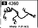 4360A - Brake pipings (w/o antilock brake)
