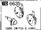 6635A - Door switches & horn