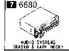 6680A - Audio systems (radio & tape deck)