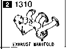 1310A - Exhaust manifold (2300cc)