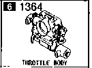 1364AA - Throttle body (3000cc)