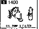 1400AA - Oil pump & filter (3000cc)
