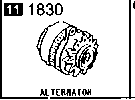 1830A - Alternator (2300cc)