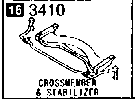 3410A - Crossmember & stabilizer