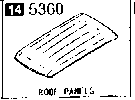 5360B - Roof panels (w/sunroof)