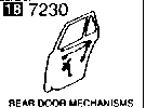 7230A - Rear door mechanism